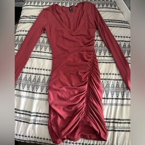 Windsor Ruched long sleeve dress